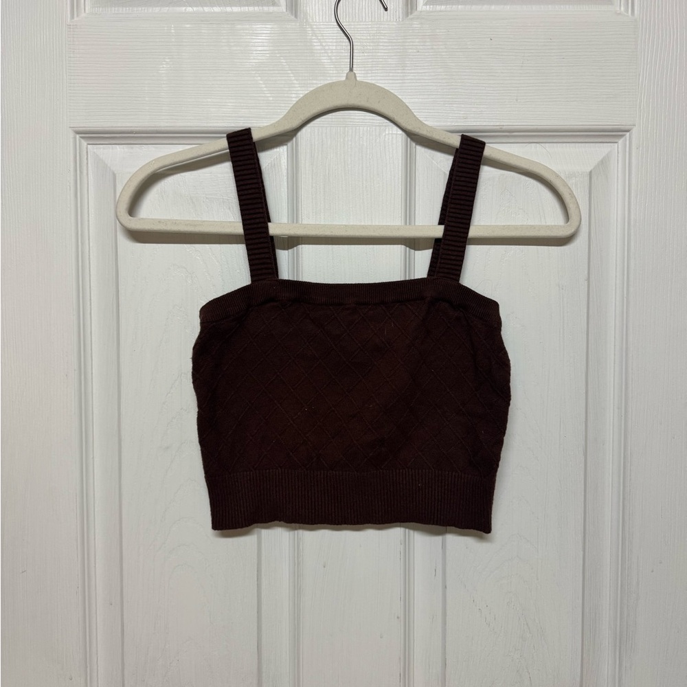 Kendall & Kylie Brown Tank Top